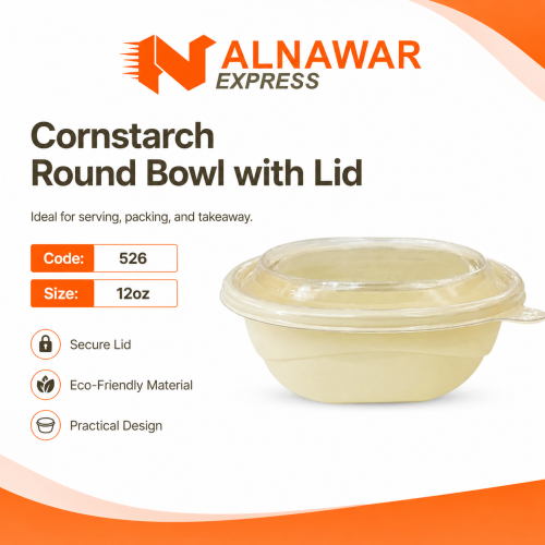 Round 12-ounce corn dish with lid (150 pieces)