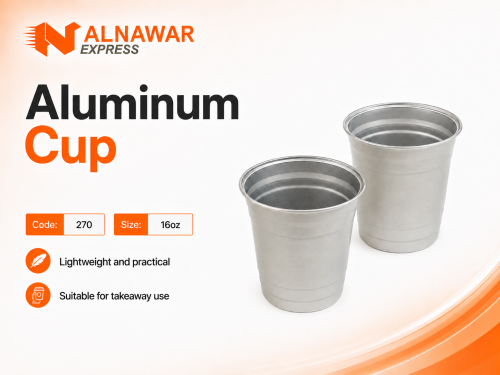 كوب المنيوم 16 OZ (250 حبة)
