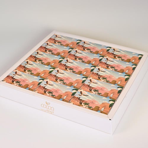 صينية توزيعات شوكولاتة يوم التأسيس (15 علبة)