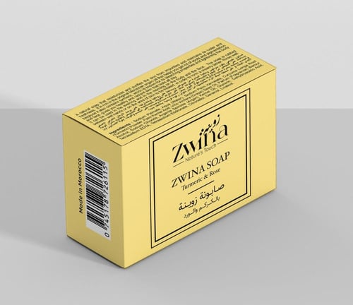 صابونية الكركم بزيت الورد للوجه اصليه مستورده من ا...