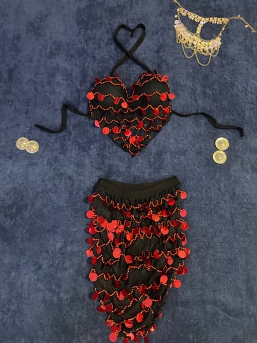 بدلة رقص قصيره شرقي