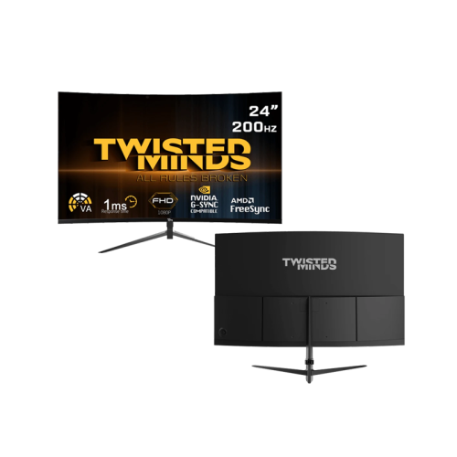 شاشة ألعاب Twisted Minds المنحنية 24 بوصة FHD 120...