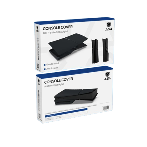 غطاء بلايستيشن 5 سليم - أسود | تصميم فاخر وحماية م...