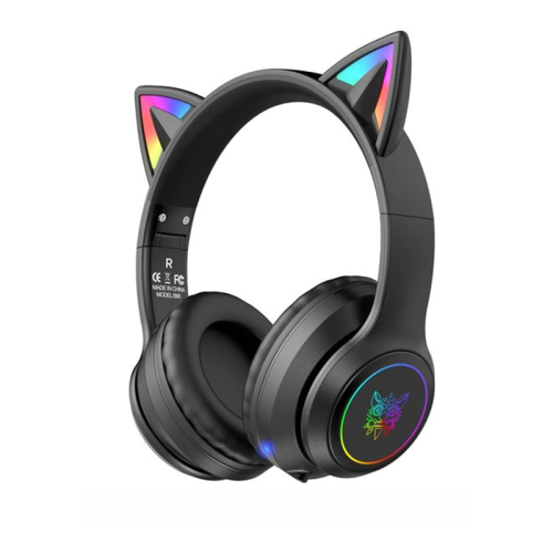 سماعة رأس Onikuma B90 RGB Cat Ear اللاسلكية للألعا...