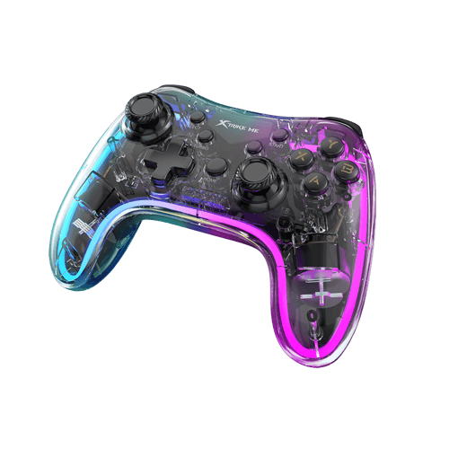 ذراع تحكم شفاف XTRIK ME XT-GP-52 RGB – متوافق مع A...