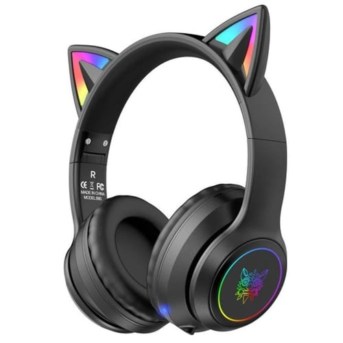 سماعة رأس Onikuma B90 RGB Cat Ear اللاسلكية للألعا...