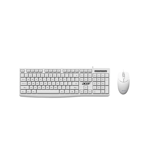 كيبورد وماوس Acer سلكي EAK-040 أبيض | Acer Keyboar...