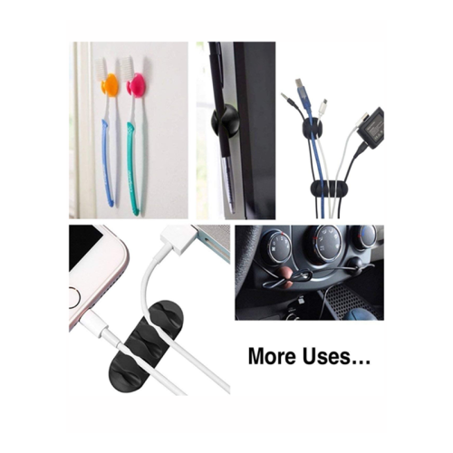 مشابك الكابلات، مجموعة من 16 حامل سلك لاصق أسود من...