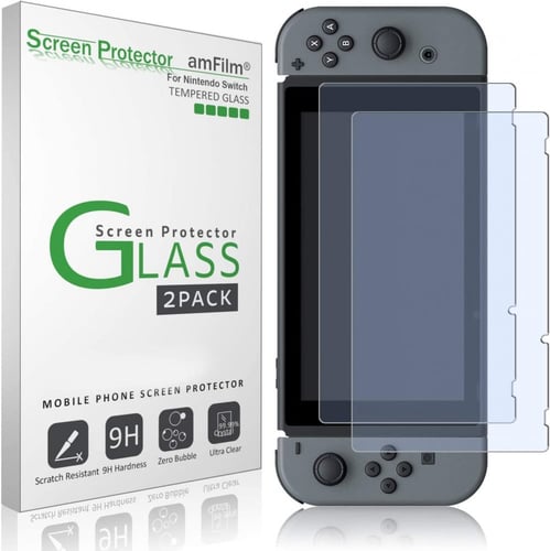 شاشه حمايه نينتندو سويتش - amFilm Tempered Glass S...