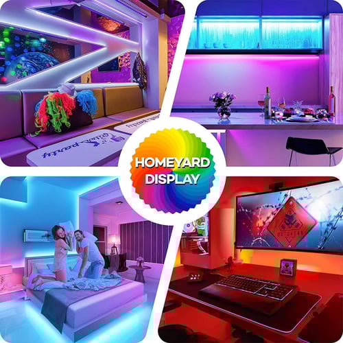 شريط الإضاءة الذكي HOMEYARD LED Strip Lights 50.FT...