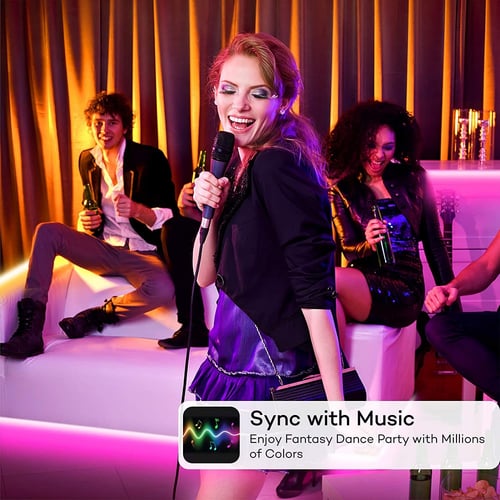 شريط الإضاءة الذكي HOMEYARD LED Strip Lights 50.FT...