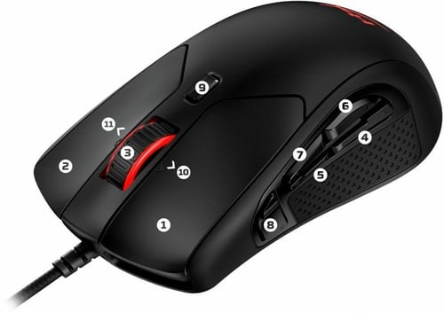 ماوس HyperX Pulsefire Raid دقة 16000 DPI وتصميم مث...