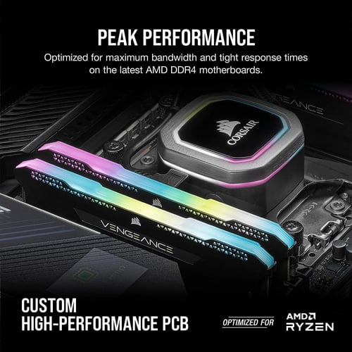 رام Corsair DDR4 16GB (2x8GB) 3600MHz White/Black...