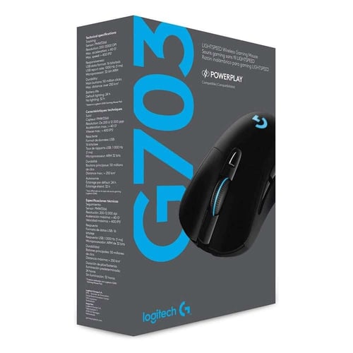 ماوس Logitech G703 Lightspeed - دقة 16,000 DPI مع...
