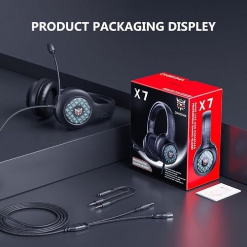 سماعة الألعاب السلكية ONIKUMA X7 Pro مع إضاءة RGB...