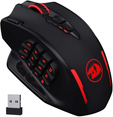 ماوس Redragon M913 Black - دقة 16,000 DPI واتصال ب...