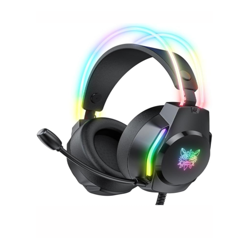 سماعة راس سلكية للالعاب X26 بالفضاء اللوني ار جي ب...
