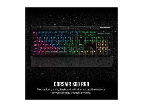 كيبورد Corsair K68 RGB - مفاتيح ميكانيكية CHERRY M...