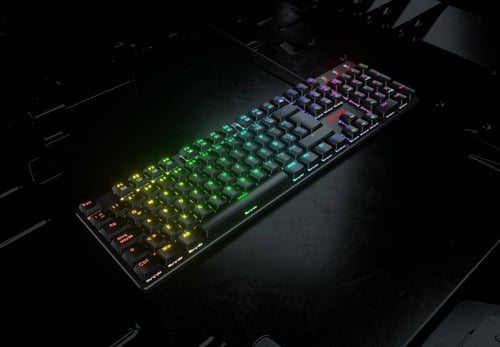 كيبورد Redragon K589 RGB - مفاتيح ميكانيكية حمراء...