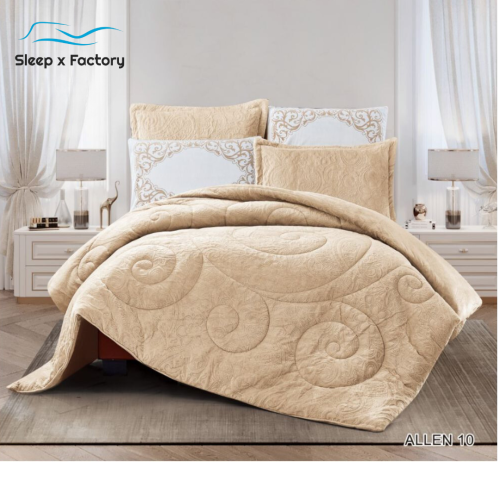 طقم مفرش شتوي مزدوج 6 قطع وجهين