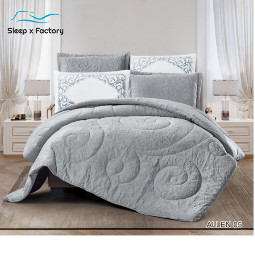 طقم مفرش شتوي مزدوج 6 قطع وجهين