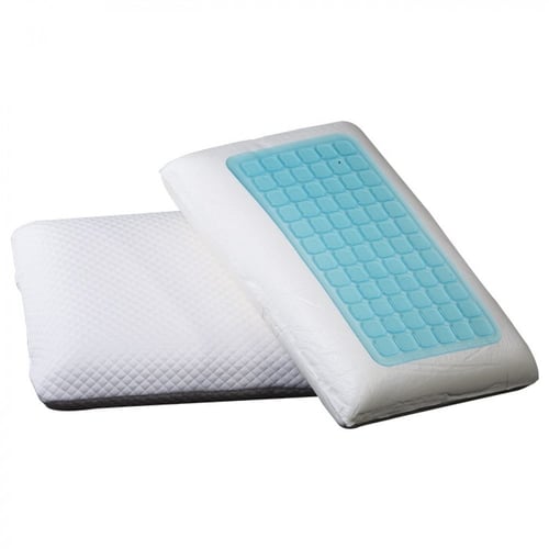 مخدة ميموري فوم مع طبقة جل تبريد