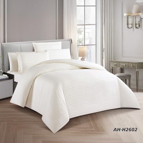 طقم مفرش فندقي مفرد ونصف 5 قطع