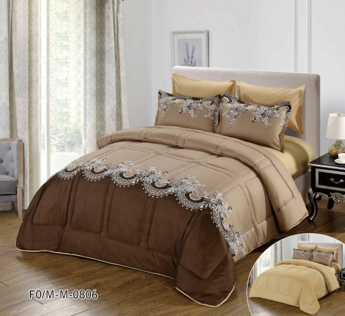 طقم مفرش صيفي مزدوج 6 قطع