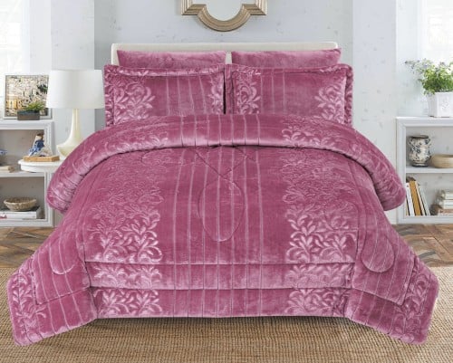 طقم مفرش شتوي مزدوج 6 قطع وجهين