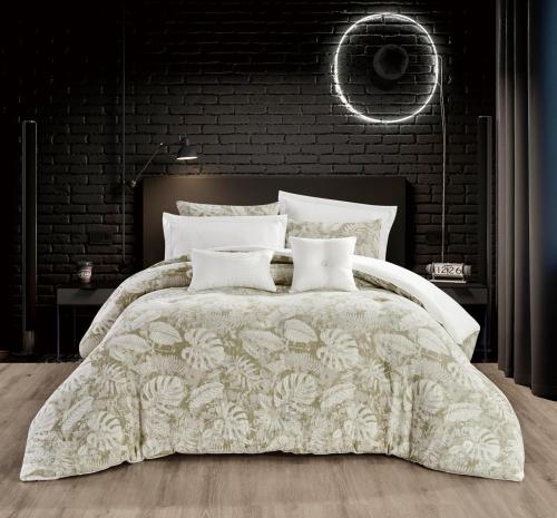 طقم مفرش صيفي قطن مزدوج 8 قطع (اوتليت)