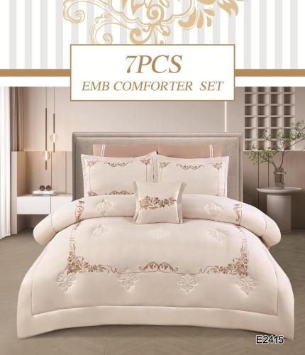 طقم مفرش صيفي مزدوج 7 قطع