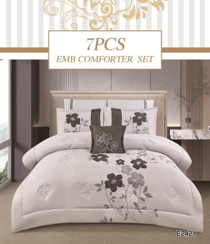 طقم مفرش صيفي مزدوج 7 قطع