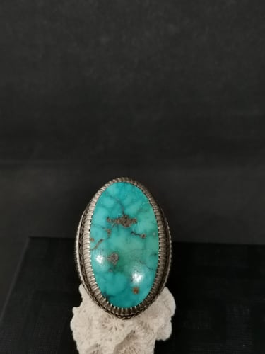 صخاتم الفضة بحجر فيروز نيشابوري ايراني بصياغة عباس...