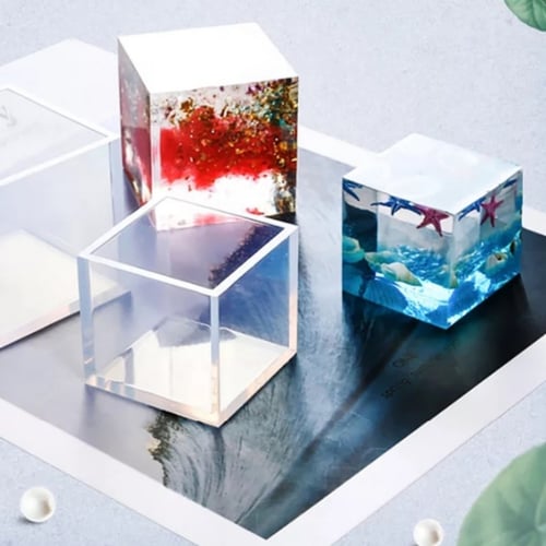 قوالب سيليكون المكعب والهرم والمخروط