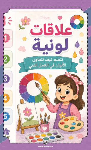 مطوية "علاقات لونية".. سحر الألوان بين يدي أميرتكِ...