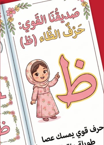مطوية "حرف الظاء (ظ): قوة وبيان" - نسخة البنات الس...