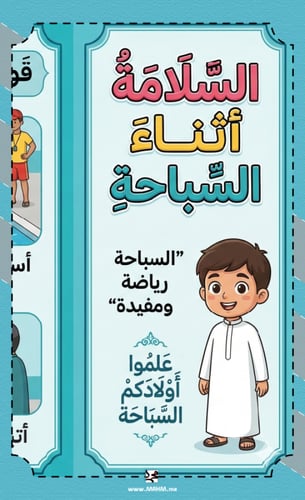 ‍♂️ مطوية "سباح ماهر.. وآمن دائماً" - مهارات حياتي...