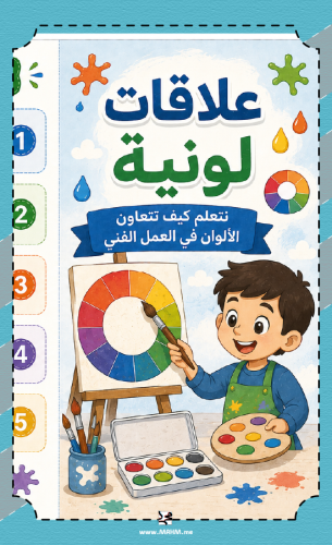مطوية "علاقات لونية".. سحر الألوان بين يدين أبطالن...