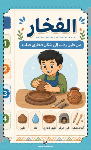 مطوية "الفخار".. من طين رطب إلى إبداع صلب!