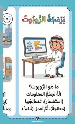 مطوية "مهندس الروبوت الصغير" – دليلك الممتع لاحترا...