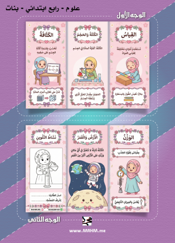 مطوية القياس التفاعلية (بنات) - اكتشفي أسرار الكتل...