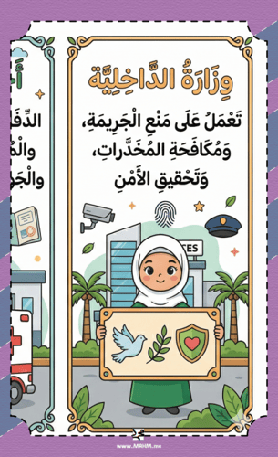 مطوية ونشاط "الخدمات الحكومية" – جاهزة للطباعة، وت...