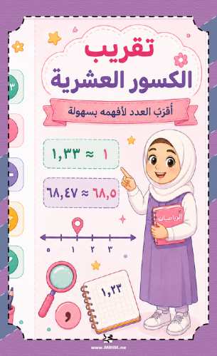 مطوية "تقريب الكسور العشرية" المتميزة – خياركِ الأ...