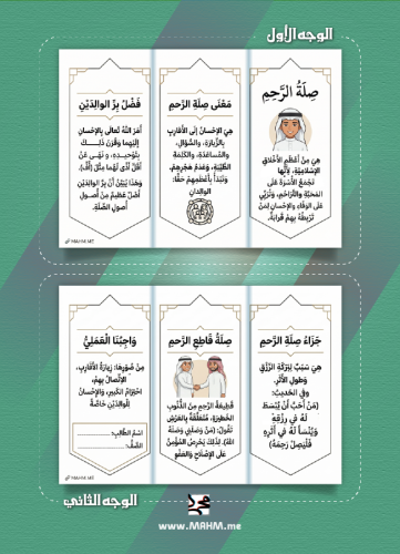 بَرّ بوالديك وتميّز بصفّك! مطوية صلة الرحم الشاملة...