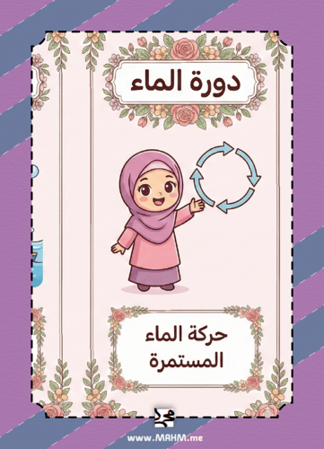 ️ مطوية "دورة الماء" الشاملة بتصميم بناتي يفتح الن...