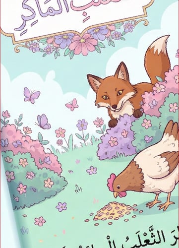 مطوية "الدجاجة الذكية والثعلب الماكر" – حكاية الفط...