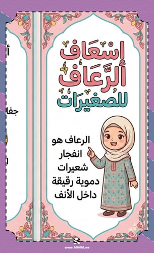مطوية "إسعاف الرعاف للصغيرات" – كوني مسعفة واثقة ف...