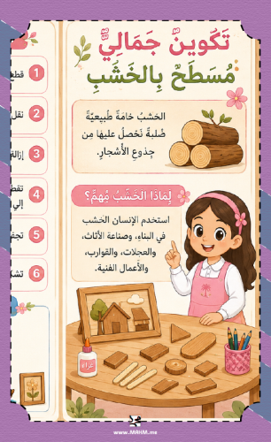 مطوية تكوين مسطح بالخشب للصف الرابع بنين PDF وWord