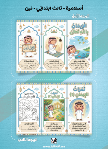 مطوية "الإيمان بالله تعالى" التفاعلية للبنين – نشا...