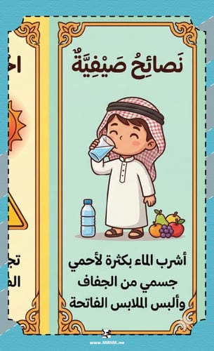 ☀️ مطوية "شمسنا صديقتنا.. لو عرفنا نحمي أنفسنا" -...